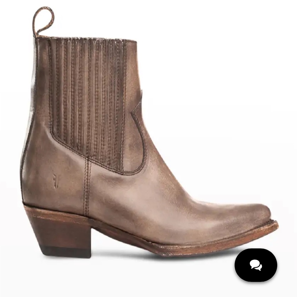 Frye Brown Leather Chelsea Ankle Boot